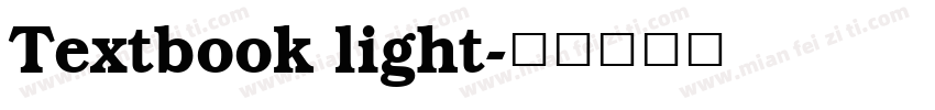 Textbook light字体转换